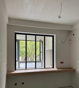 Porte de garage pliante en alliage d'aluminium, porte coulissante sur mesure pour jardin et villa - Product Image 1