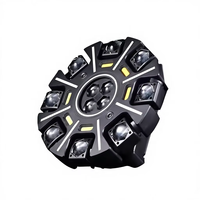 Projecteur de scène MOKE 150W LED Bee Eye à 8 bras, lumière mobile RGBW, laser, stroboscope, DMX512, activé par le son, pour DJ, discothèque, fête, mariage, bar