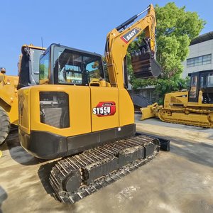 Miniexcavadoras Sany SY55U usadas en excelentes condiciones, maquinaria hidráulica de construcción a bajo precio en stock. - Product Image 4