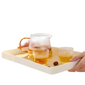 Rectangular <b>Serving</b> <b>Tray</b> Bamboo Pattern Small Medium <b>Large</b> Household Tea Set Fruit Plate Ins Style - Product Image 5