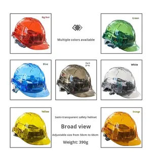 <span class=keywords><strong>Casco</strong></span> <span class=keywords><strong>de</strong></span> Seguridad <span class=keywords><strong>Transparente</strong></span> Resistente a Impactos y Presión, Tipo I Clase C, CE EN397:2012 y ANSI Z89 - Product Image 5