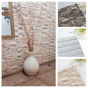 Papel Tapiz Autoadhesivo de Espuma de PVC Impermeable con Diseño de Ladrillo, 70*77cm, Adhesivo 3D <span class=keywords><strong>para</strong></span> Decoración de Paredes - Product Image 5