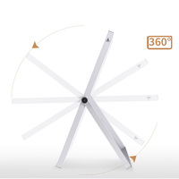 Petit tableau blanc effaçable à sec pour bureau 6 pouces x 8 pouces - Tableau blanc portable magnétique de bureau Mini double face Effaçable à sec Chevalet