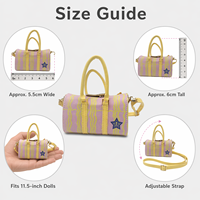 Sac à main miniature fait main de haute qualité, personnalisé, accessoire de mode pour poupées BJD de petite taille