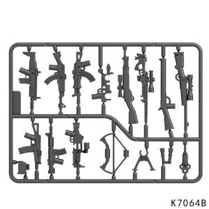 Moc WW2 مسدسات سلاح عسكري عسكري كتل بناء صغيرة شخصيات طوب SWAT ديي بناء كتل بندقية نموذج مجموعة سلاح - Product Image 3