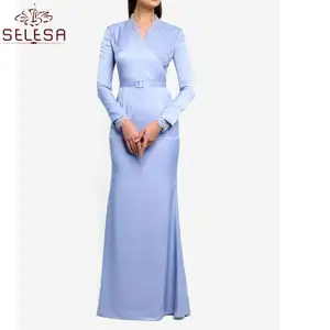 Commercio all'ingrosso On-Line Del Merletto Moderno Elegante Alibaba Malesia Abaya Musulmano Abbigliamento Islamico Vestito