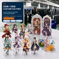 Standee Akrilik Bulat dengan Alas Stabil, Sampel Akrilik Kristal Tersedia, Cetak Offset Warna Cerah, Grosir Langsung dari Pabrik