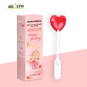 Agolyn audio singing lollipop toy individually wrapped fruit flavor unique lover gift music lollipop candy