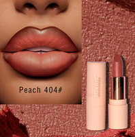 Vente en gros de rouge à lèvres mat lisse et brillant en 12 couleurs nude, longue tenue, résistant à l'eau, brillant et facile à appliquer
