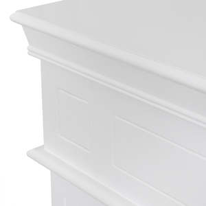 Chimenea bioetanol bio chimenea suelo Cambridge en madera Blanca 110x36x100H - Product Image 3