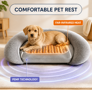Tapis chauffant magnétique en améthyste infrarouge ZT, thérapie PEMF infrarouge, tapis pour animaux de compagnie pour soulager la douleur - Product Image 1
