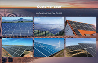 Support de montage de panneau solaire photovoltaïque en acier chinois revêtu de Zn-Al-Mg, profil en C, personnalisé