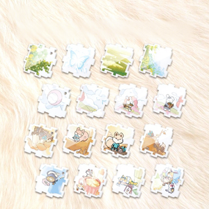 Llavero Personalizado con Diseño de Animales y Flores, Colgante Decorativo Creativo, Juego de 40 Bloques de Construcción de Plástico con Micro Partículas - Product Image 4