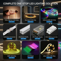 Tira de Luz LED COB SMD de Silicona Flexible a Prueba de Agua IP67 con Control de Intensidad, 24V DC, Iluminación Interior y Exterior para Decoración