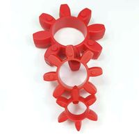 Couplage élastomère en polyuréthane à quatre coins en forme de fleur de prunier rouge, roue hexagonale de type GR, joint élastique en forme de fleur de prunier