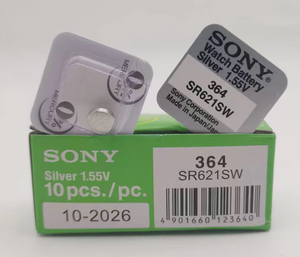 Bộ Đơn Cho Pin Đồng Hồ Oxit Bạc 364 V Chính Hãng 1.55 Của Sony 364 SR621SW V364 SR60 SR621 AG1 Nút Đồng Xu - Product Image 4