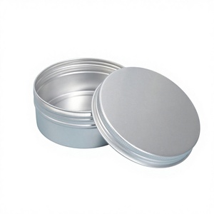Emballage cosmétique en aluminium brillant pour ensemble cosmétique de luxe exclusif, pot et flacon en aluminium - Product Image 6