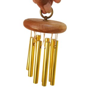 Wholesale High Quality Metal <b>Wind</b> <b>Chime</b> High Frequency Golden Aluminum Alloy for Sound Bath Therapy and Meditation - Product Image 1