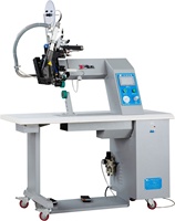 Machine de scellage à ruban thermique à aiguille unique programmable à plat pour le collage de chaussures imperméables avec fonction d'alimentation en ruban