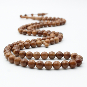2024 exportación caliente decoración musulmana regalos de vacaciones collar oración 7mm Kuka madera 99 cuentas islámica Tasbih - Product Image 4