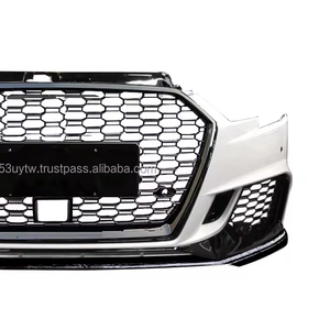 Nouvelle calandre avant Audi A3 17-19 8V S3 de haute qualité de la marque PNB, noire brillante avec trou pour ACC |   Garantie de 6 mois et expédition FedEx - Product Image 6