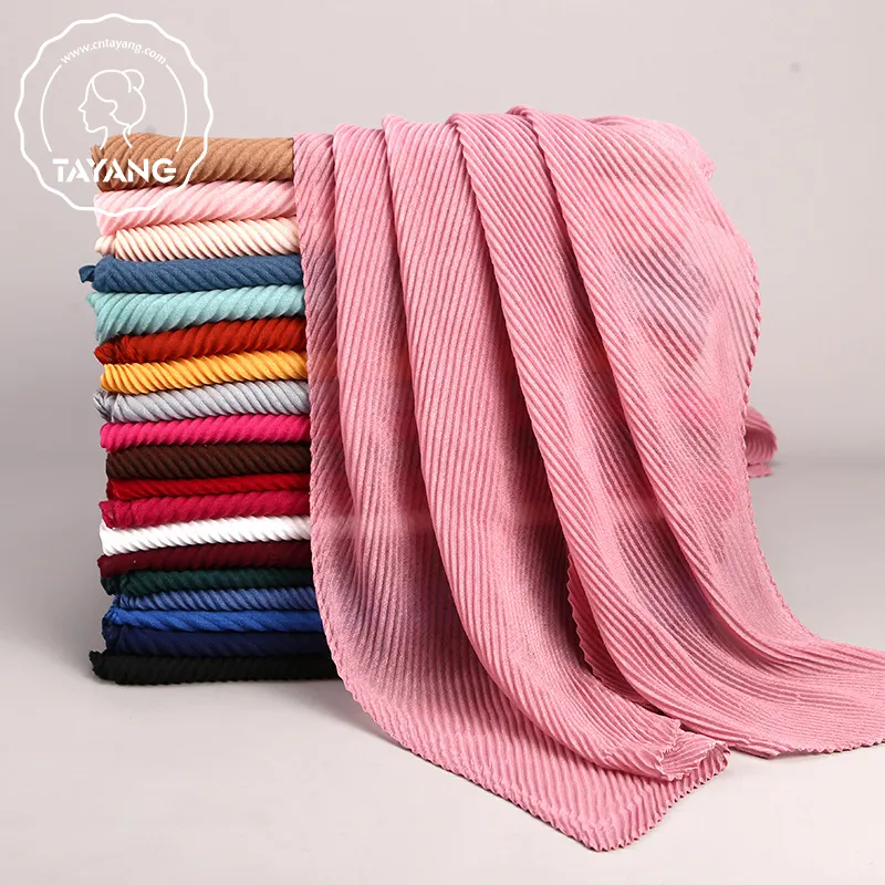 2023 Türkisches Crinkle Cotton Jersey Andere Schals Muslime Premium Chiffon Schleier Hijab Schal Für Damen