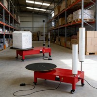 Machine d'emballage automatique électrique en film étirable plastique pour boîtes en carton, bagages, aliments, boissons et textiles
