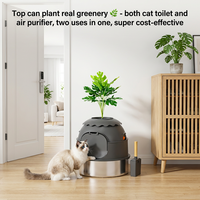 Bac à litière pour animaux de compagnie en acier inoxydable multifonctionnel de haute qualité, antiadhésif, facile à assembler et à nettoyer, bac à litière pour chat, jardinière