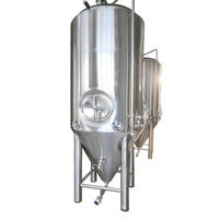 Unitank de Fermentation pour Bière Artisanale SUS304 SUS316, Cuve de Brassage 500L 1000L, Cuve de Microbrasserie avec Contrôle par Écran Tactile PLC