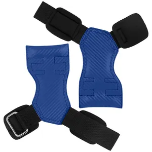 MKAS Padded Wrist Wrap Support Bodybuilding Power Weight Lifting Gloves Grips Heavy Duty Weightlifting Gymnastic Grip