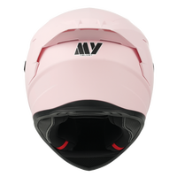 Casques intégraux FF936 avec coque aérodynamique rose mat, double visière, faible MOQ (100 pièces minimum)