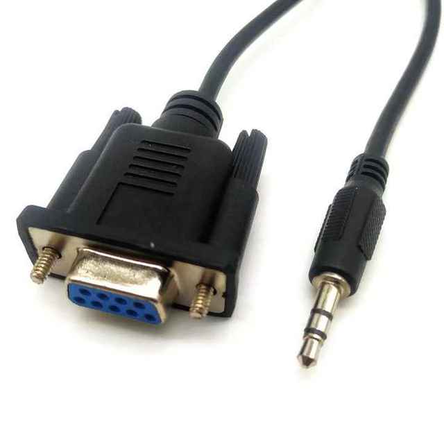 RS232 DB9 9 Pin Female to 3.5mm Male TRS Stereo Serial Data Converter Cable