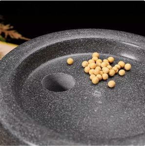 Piedra azul natural para el hogar, pequeño Manual, placa de molienda de piedra pequeña, amoladora de mano, piedra antigua, máquina de leche de soja y sésamo - Product Image 4