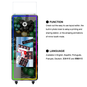 Nouvelle machine de photomaton miroir DSLR 32 pouces avec écran tactile intelligent, miroir magique pour selfies et support d'imprimante - Product Image 5