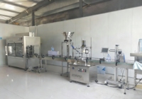 Machine automatique de remplissage, de bouchage et d'étiquetage de liquides, pesage de bouteilles, lait, produits chimiques, détergents, vin, miel