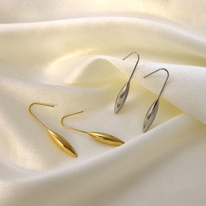 Teardrop Earrings Stainless Steel Drop Earrings For Women Simple Design Fashion Jewelry Ed-00060 - Product Image 3