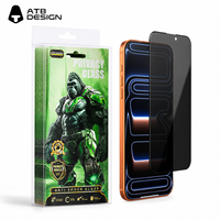 Protection d'écran en verre trempé 9H anti-espion 0,33 mm anti-rayures couverture intégrale pour iPhone 16 17 18 – Vente en gros