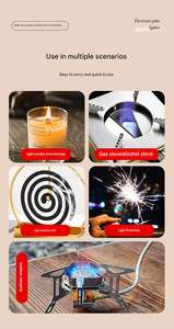 Briquet électronique créatif de cuisine, allumage coupe-vent, construction en fer, bâton multifonction à arc électrique pour bougies - Product Image 6