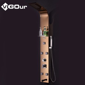 Système <span class=keywords><strong>de</strong></span> douche moderne en acier inoxydable avec pommeau <span class=keywords><strong>de</strong></span> douche pluie, douchette coulissante et robinetterie encastrée pour <span class=keywords><strong>salle</strong></span> <span class=keywords><strong>de</strong></span> <span class=keywords><strong>bain</strong></span> - Product Image 4