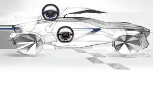 Mural de Arte de <span class=keywords><strong>Ferrari</strong></span>, Papel Tapiz de Coche Dinámico con Líneas de Velocidad Monocromáticas para Sala de Juegos y Cuarto de Hombre Moderno - Product Image 4