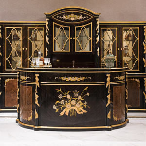 Francés antiguo tallado <span class=keywords><strong>Bar</strong></span> muebles hogar <span class=keywords><strong>Bar</strong></span> Mesa <span class=keywords><strong>Bar</strong></span> mostrador estilo antiguo madera tallada abedul lujo Europa 1 pieza - Product Image 1