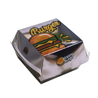 Caja de hamburguesas de cartón de calidad alimentaria