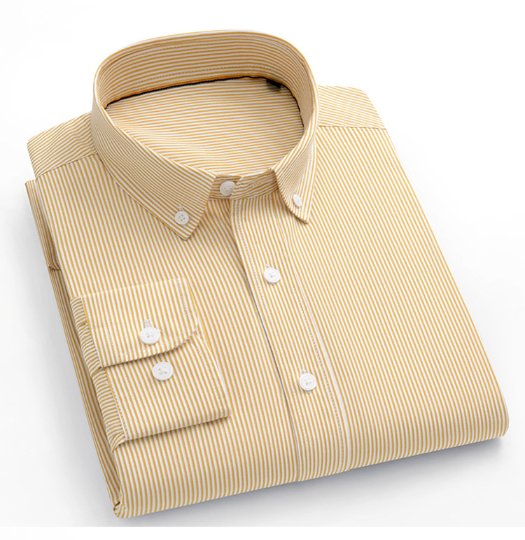 100% Cotton Custom Striped Long Sleeve Shirt Smart Casual Style Square Collar Breathable Men Dress Shirts 100% Cotton Custom Striped Long Sleeve Shirt Smart Casual Style Square Collar Breathable Men Dress Shirts
