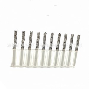 Cnc Milling Cutter Tungsten Carbide 3 Flutes 12 Mm Cutting Length Hrc 60 For Cnc <b>Machining</b> Center - Product Image 4