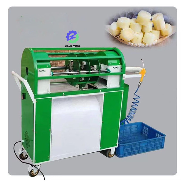 200Kg/H  Sugar Cane Cutter Wire Stripping Machine Sugarcane Peeling Cutting Machine