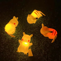 Boîte à lumière 3D Anime Pokemoned, figurines de dessins animés Pokemoned avec boîte et sac, jouets Pikachu, veilleuse pour un cadeau d'anniversaire ou de Noël