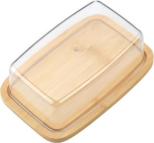 Pot à beurre en <span class=keywords><strong>bambou</strong></span> avec couvercle hermétique pour garder le beurre souple, idéal pour comptoir, porte de réfrigérateur ou étagère - Product Image 6