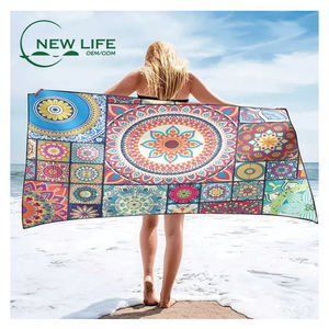 Serviette de plage à séchage rapide en microfibre légère, serviette de sport de yoga, vente en gros, serviette de plage sans sable - Product Image 1