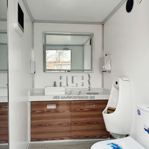 รถห้องน้ำเคลื่อนที่หรูหรา VIP 2 ห้อง แบบพกพา โครงเหล็ก สำหรับใช้กลางแจ้ง กำลังลดราคา - Product Image 4