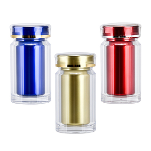 新款畅销保健瓶 多色胶囊药丸收纳瓶 双层塑料胶囊瓶 - Product Image 4